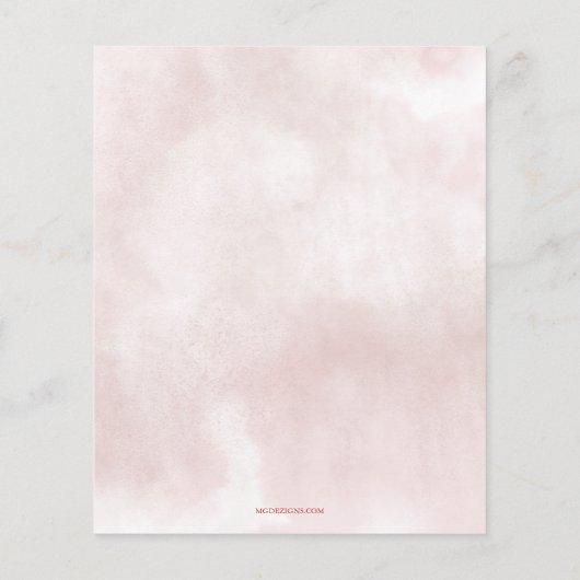 Budget Appel van onze Eye Baby shower Bedankt Card (Achterkant)