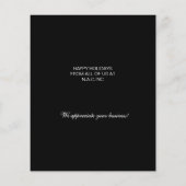 Budget Aqua Kerstmis Business Holiday Card (Achterkant)