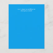 BUDGET Aqua Ocean Wedding Invite Beach Destination (Achterkant)