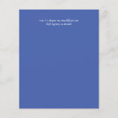 BUDGET Aqua Ocean Wedding Invite Beach Destination (Achterkant)