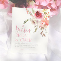 Budget Aquarel Bloemen Tuin Bruidsdouche