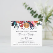 Budget aquarel chic repetitiediner uitnodiging (Staand voorkant)
