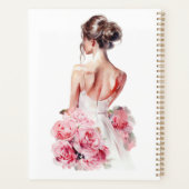Budget Aquarel Roze Trouwjurk Bruidsmeisje Jurk Planner (Achterkant)