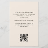 Budget Arch 3-Foto Beige QR-code Save the Date (Achterkant)