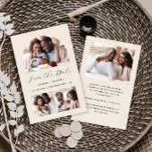 Budget Arch 4-Photo Beige Bewaar de datum