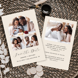 Budget Arch 4-Photo Collage Beige Sla de datum op