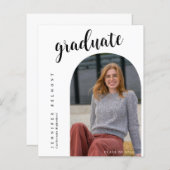 BUDGET Arch Foto Ze deed het Pet Tassel Afstuderen (Voorkant / Achterkant)