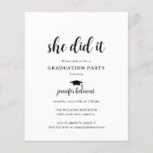 BUDGET Arch Foto Ze deed het Pet Tassel Afstuderen (Achterkant)