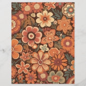 Budget Arch Groovy Retro 70s Bloemenbruiloft Flyer (Achterkant)