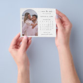 BUDGET Arch kalender foto Save the Date Flyer (Hand)