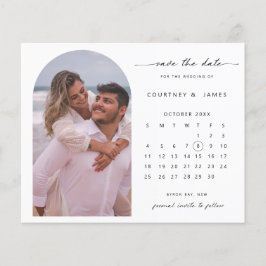 BUDGET Arch kalender foto Save the Date Flyer