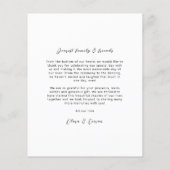 Budget Arch Lijst Weddenschap Foto Hartelijk dank Flyer (Achterkant)