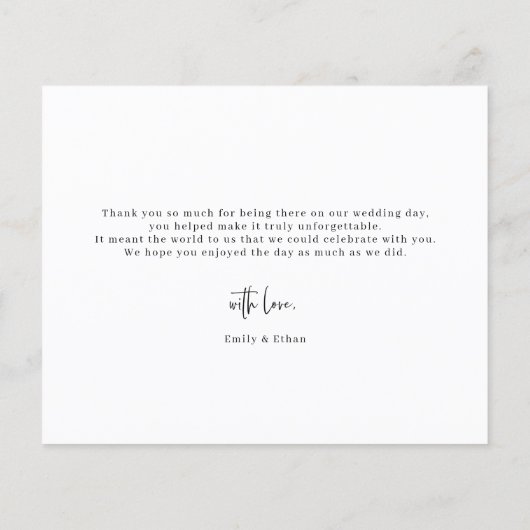 Budget Arch Lijst Weddenschap Foto Hartelijk dank Flyer (Achterkant)