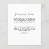 Budget Arch Lijst Weddenschap Foto Hartelijk dank Flyer (Achterkant)