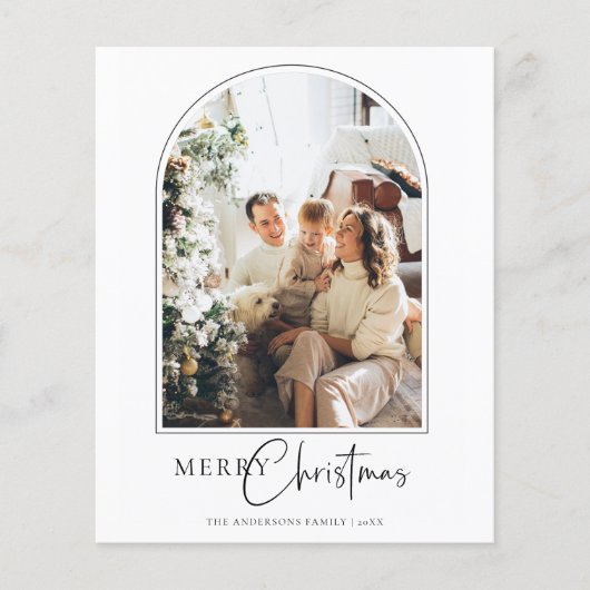 Budget Arch Merry kerstgratie Kaart (Voorkant)