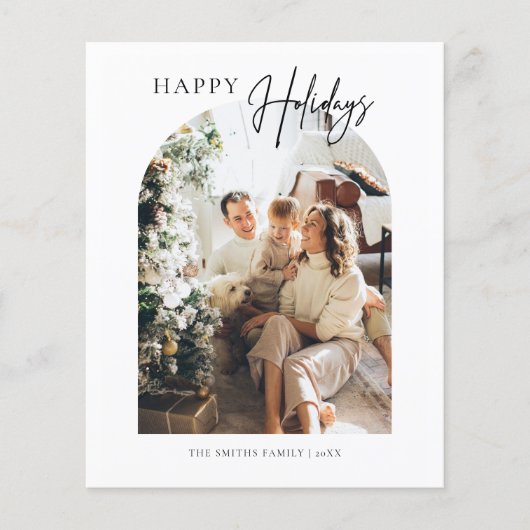 Budget Arch Merry kerstgratie Kaart (Voorkant)