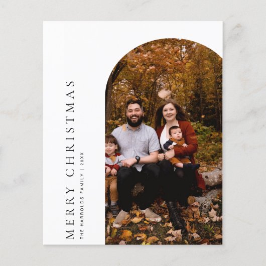 Budget Arch Merry kerstgratie Kaart (Voorkant)