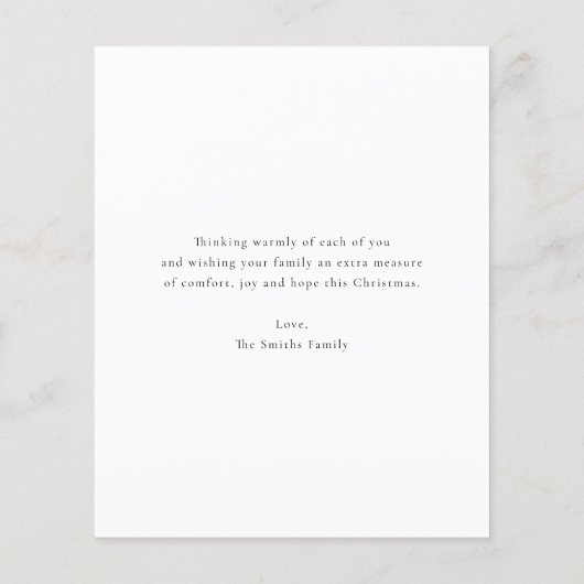 Budget Arch Merry kerstgratie Kaart (Achterkant)