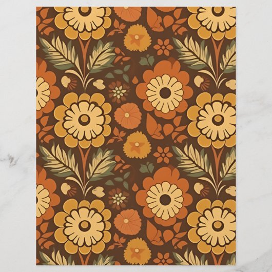 Budget Arch Moderne Retro 70s Bloemenbruiloft Flyer (Achterkant)