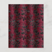 Budget Arch Moody Burgundy Black Damask Wedding (Achterkant)