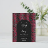 Budget Arch Moody Burgundy Black Damask Wedding (Staand voorkant)