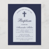 Budget Arch Navy Blue Boy Baptism (Voorkant)