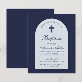 Budget Arch Navy Blue Boy Baptism