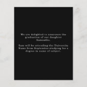 Budget Arch Photo 2025 Afstudeerder Black Aankondi (Achterkant)