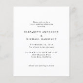 Budget Arch Photo Casual Weddenschap (Achterkant)