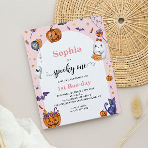BUDGET Arch Pink Spooky Een 1e Halloween Verjaarda