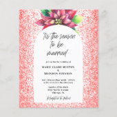 Budget Arch Red Poinsettia Flat Christmas Wedding (Voorkant)