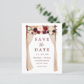 Budget Arch Rustic Boho Wedding Save the Dates (Staand voorkant)