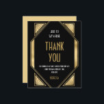 Budget Art Deco 70th Birthday Gold Black Hartelijk<br><div class="desc">Art Deco 70th Birthday Gold Black Hartelijk dank. Een budgetprijs voor KLEINE 4, 5 x 5, 6 inch. Verkrijgbaar in een SEMI-GLOSS 110 lb KAART STOCK dat de standaardoptie is (dikker voor uitnodigingen), OF een SATIN FINISH 80 lb THINER PAPER STOCK (ideaal voor behuizingen). De enveloppen zijn een facultatieve extra...</div>