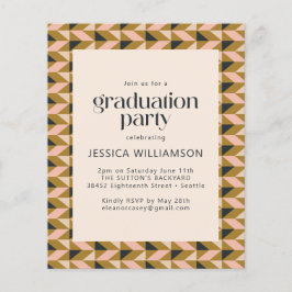 Budget Art Deco Blush en Gold Graduation Party