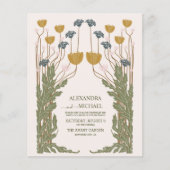Budget Art Nouveau Bruiloft met Vintage Bloemen (Voorkant)