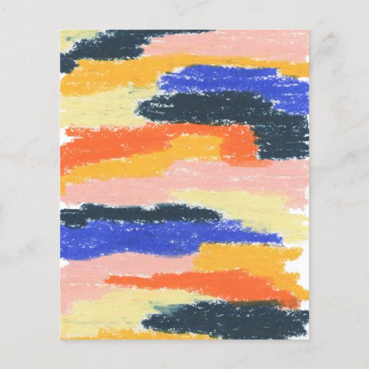 Budget Artsy Abstracte Floral Wedding (Achterkant)