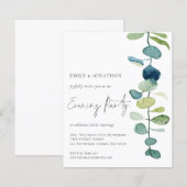 Budget Artsy Eucalyptus Wedding Evening Party (Voorkant / Achterkant)