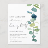 Budget Artsy Eucalyptus Wedding Evening Party (Voorkant)