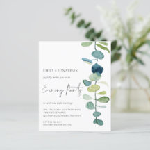 Budget Artsy Eucalyptus Wedding Evening Party