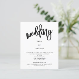 Budget Artsy Script QR Code Weddenschap