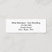 Budget Automotive Detailing Visitekaartjes (Achterkant)