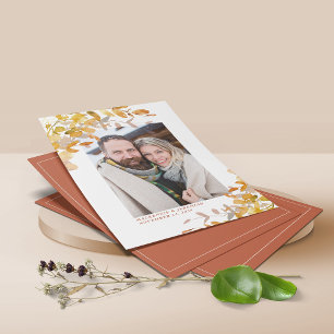 BUDGET Autumn Botanische Foto slaat de datum op Flyer