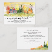 Budget Autumn Herfst Forest Bossen We hebben ons v Notitiekaartje (Voorkant / Achterkant)