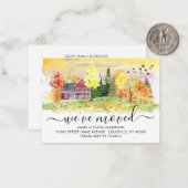 Budget Autumn Herfst Forest Bossen We hebben ons v Notitiekaartje (Voorkant / Achterkant in situ)