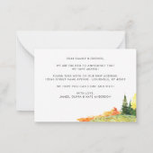 Budget Autumn Herfst Forest Bossen We hebben ons v Notitiekaartje (Achterkant)