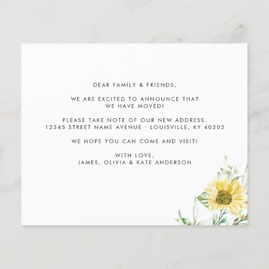 Budget Autumn Herfst Zonnebloem We hebben ons verp (Achterkant)