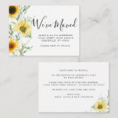 Budget Autumn Herfst Zonnebloem We hebben ons verp Notitiekaartje (Voorkant / Achterkant)