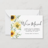 Budget Autumn Herfst Zonnebloem We hebben ons verp Notitiekaartje (Voorkant)