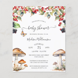 Budget Autumn Woodland Mushroom Baby shower