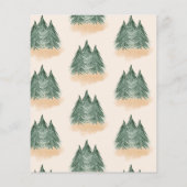 Budget Avontuur Bos Baby Shower Uitnodiging (Achterkant)